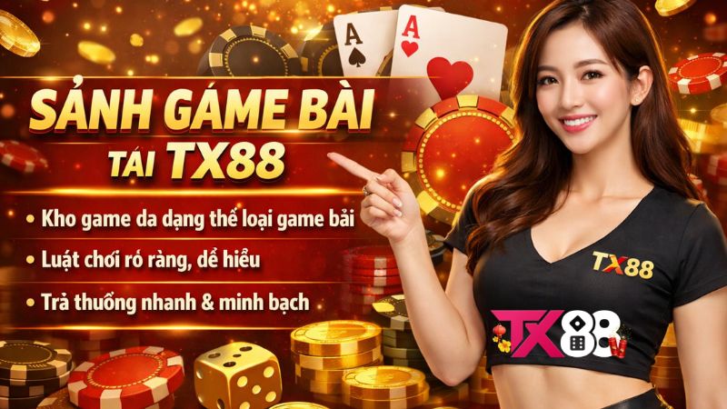 Khám Phá Sảnh Game Bài TX88
