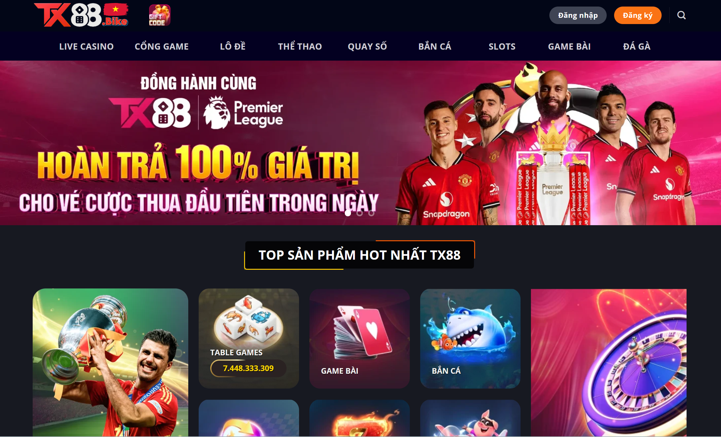 Nhà Cái Thể Thao TX88